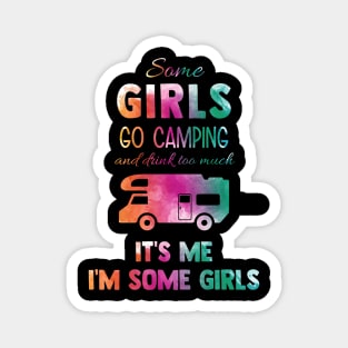 Camping Girl Magnet