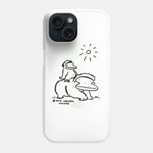 Small Ape Rides on Big Ape's Back Phone Case