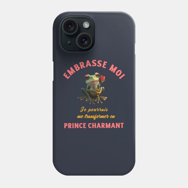 Organic humor t-shirt: Frog Prince Charming Phone Case by MacJos
