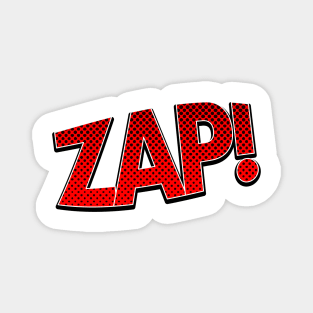 Red Zap! Magnet