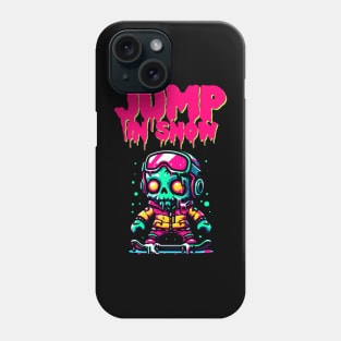 Zombie Snowboarding Phone Case