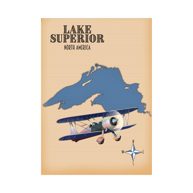 Lake Superior North America map by nickemporium1