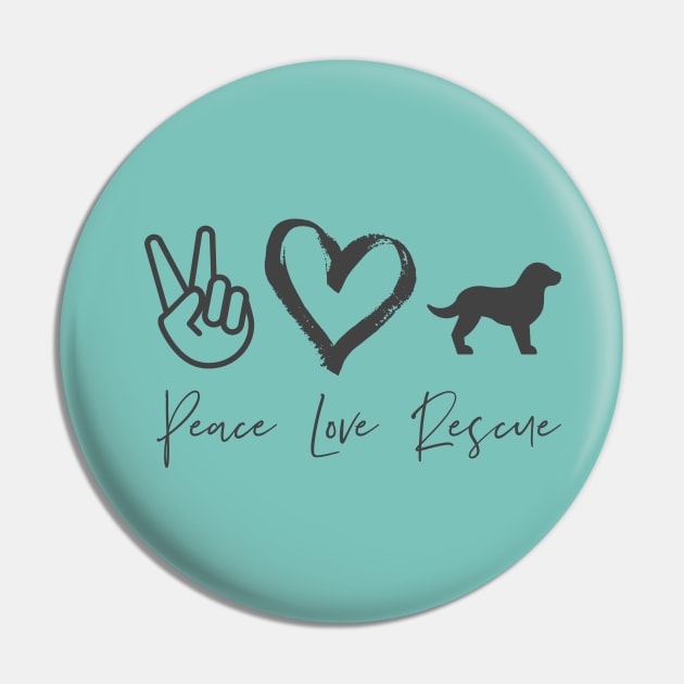 Peace Love Rescue Pin by nyah14