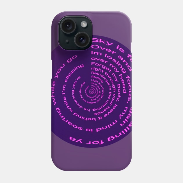 Lilac Lyrics Phone Case by Owen St Merch