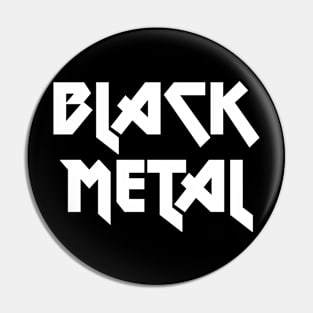 black metal logo Pin