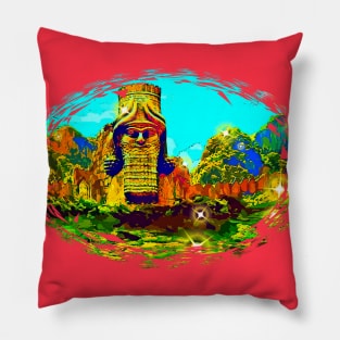 Lamassu art Pillow