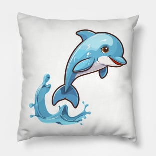 Cartoon Cute Kawaii Adorable Dolphin Pillow