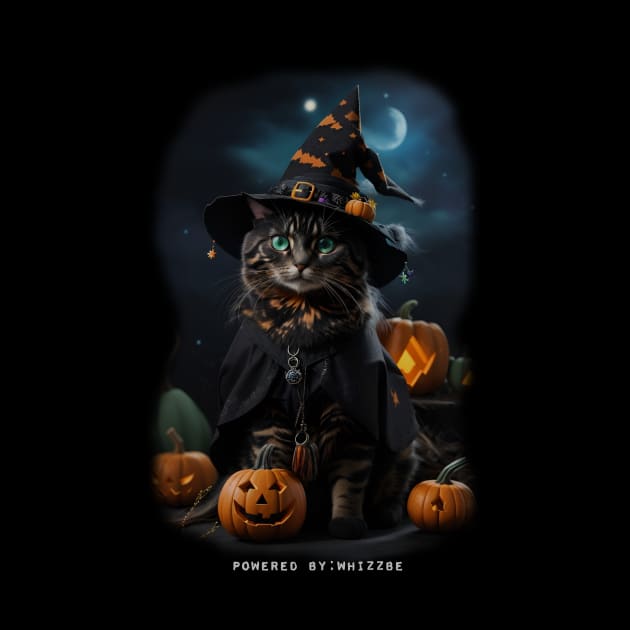 Tortie cat Halloween (I love Tortitude) by WHIZZBE