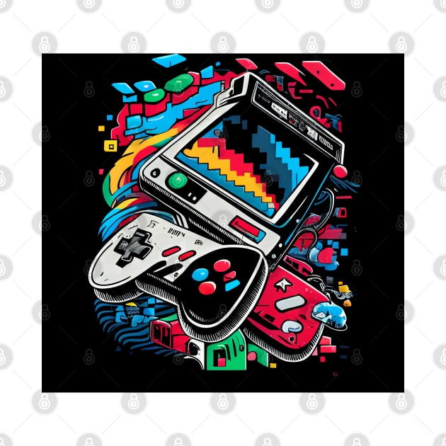 Retro Gamer by YoungRichFamousAuthenticApparel