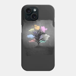 Pastel Clouds on Bare Tree Fantasy Phone Case