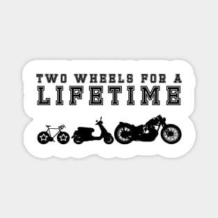 Two Wheels for Lifetime black Magnet