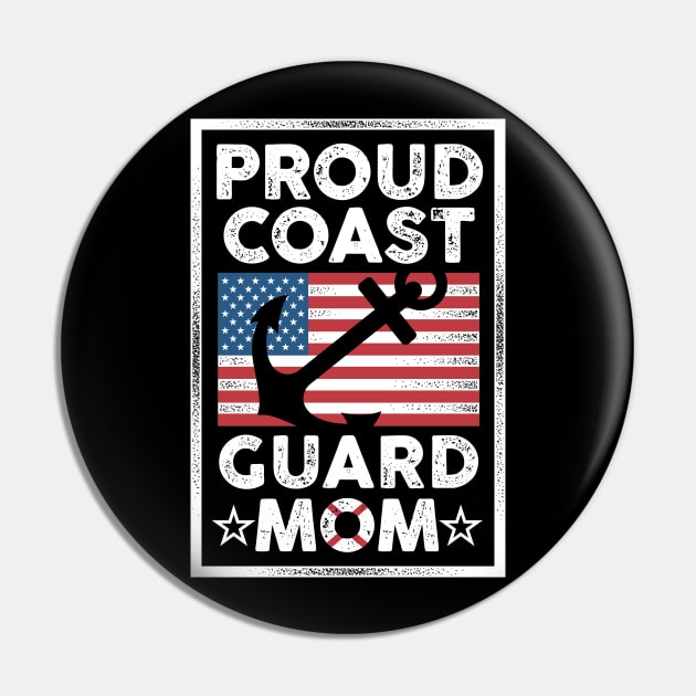Proud Coast Guard Mom Pin by TreehouseDesigns