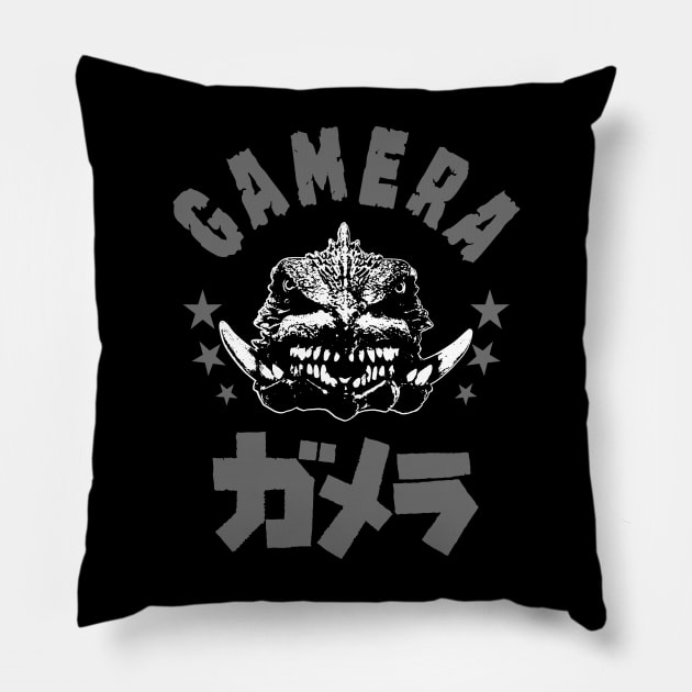 GAMERA - head stars 2.0 Pillow by KERZILLA