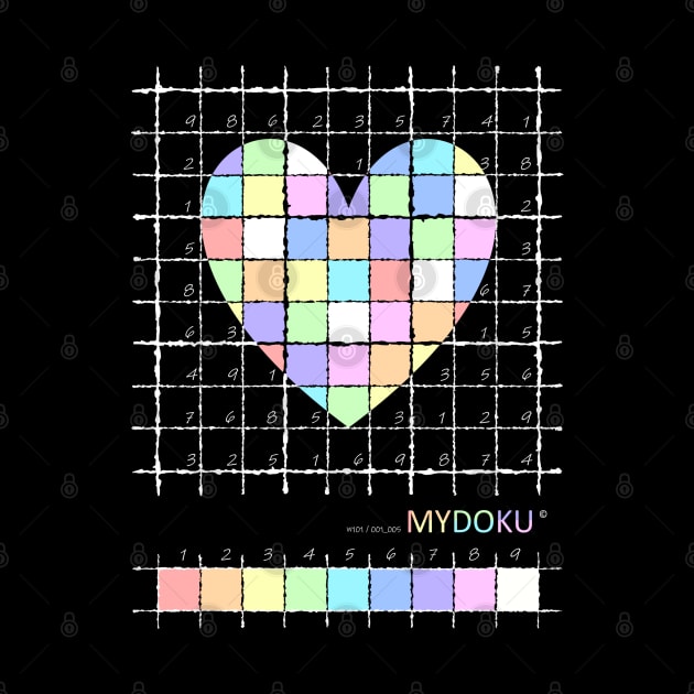 Mydoku_W101_001_005 _F: Sudoku, Sudoku coloring, logic, logic puzzle, holiday puzzle, fun, away from screen by Mydoku