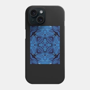 Blue Cross Mandala Ornament Phone Case