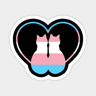 Cat Transgender Flag LGBT Pride Month Love Magnet