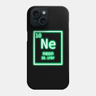 Neon Element Seafoam Green Periodic Table Chemistry Nerd Costume T-Shirt Phone Case