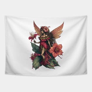 Hibiscus Flower Fairy Girl Cute Hawaii Cicely Mary Barker Tapestry