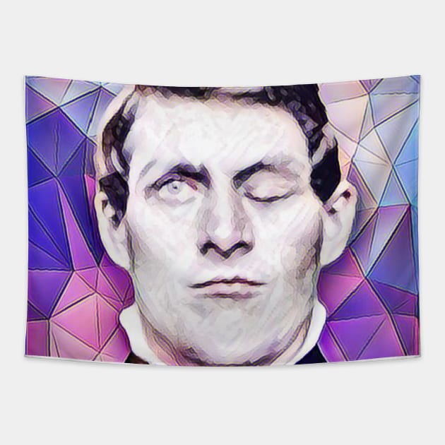 Phineas Gage Pink Portrait | Phineas Gage Artwork 8 Tapestry by JustLit