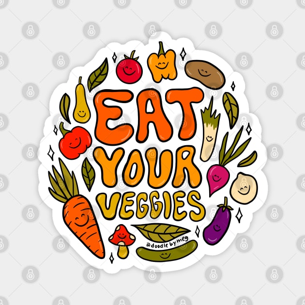Eat Your Veggies Magnet by Doodle by Meg