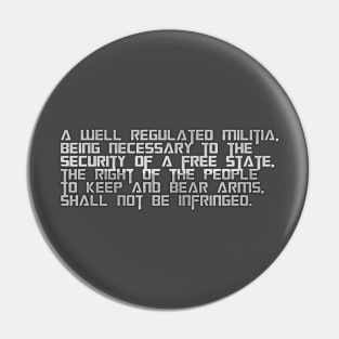 second amendment Pin