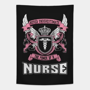 Never Underestimate The Power Of A Nurse Tapestry