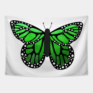 Green butterfly Tapestry
