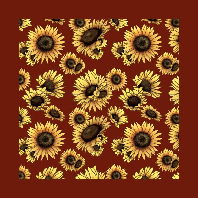 Sunflower Pattern by CrowleyCreations