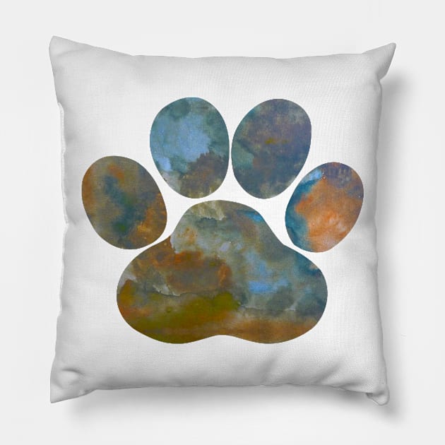 Dog Paw Pillow by BittenByErmines