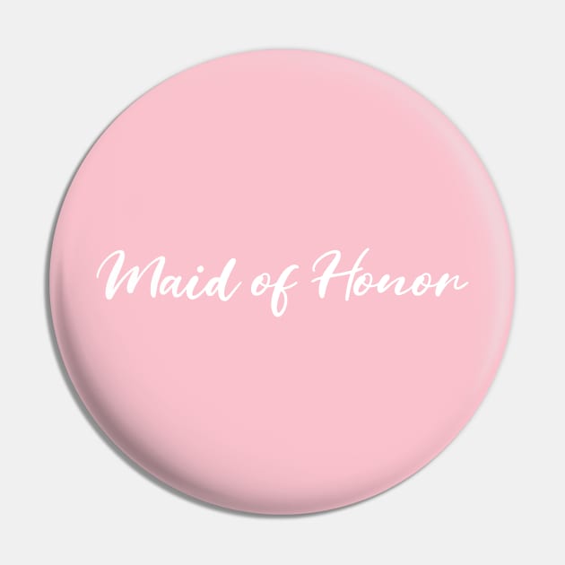 Maid of Honor Bachelorette Party Pin by Classic & Vintage Tees