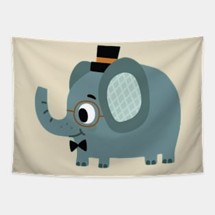 Smart Handsome Elephant Tapestry