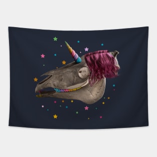 Unicorn Skull Tapestry