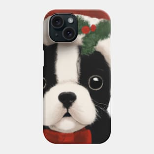 Cute Boston Terrier Drawing Phone Case