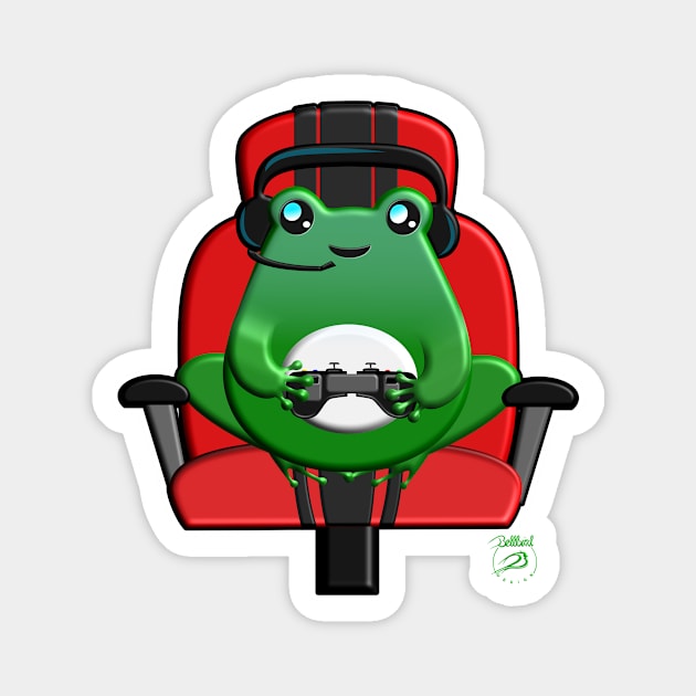 FrogLyfe Gamer Magnet by BellbirdDesign2