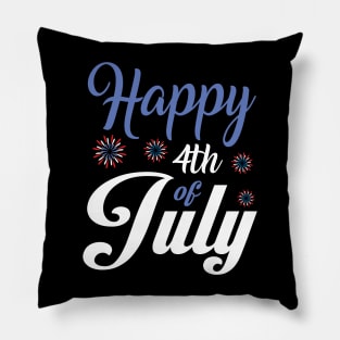 Happy 4th of July Fireworks Pillow