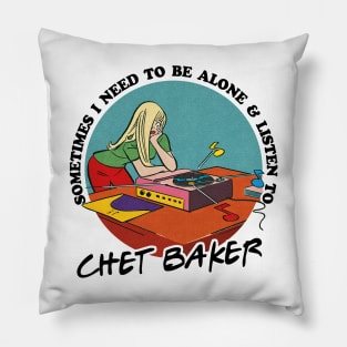 Chet Baker / Jazz Music Obsessive Fan Design Pillow