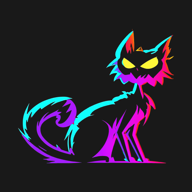 Spooky Cat Halloween Night Scary by BetterManufaktur