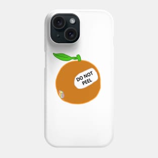 Do Not Peel the Badly Drawn Orange Phone Case