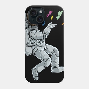 Astronaut with Butterflies T Shirt Phone Case