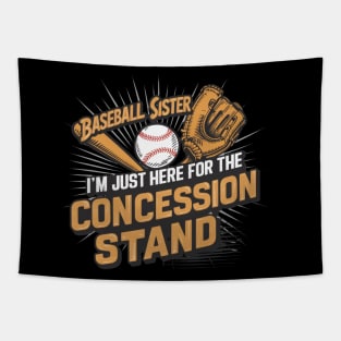 Baseball Sister Funny Baseball Player Tapestry