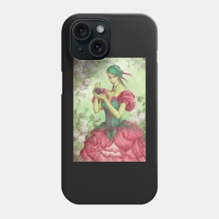 Rose Seelie Faerie Fairy Art Floral Flower Woman Olde Fae Game Art Phone Case