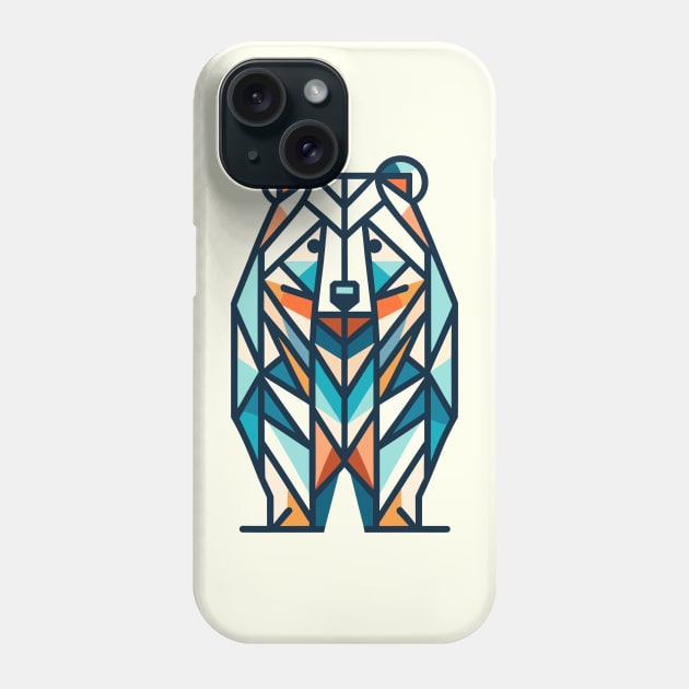 Geometric Wilderness Bear Phone Case by The Tee Bizarre