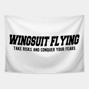 Wingsuit Flying Tale risks and conquer your fears Tapestry