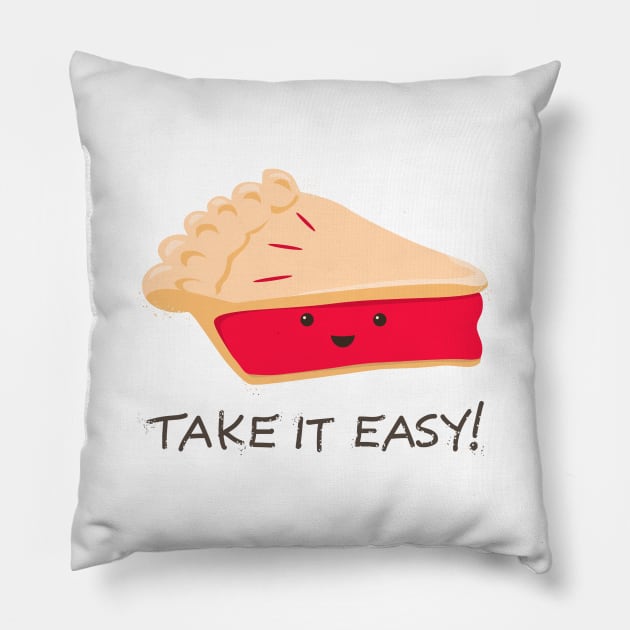 Easy Pie Dark Pillow by AnishaCreations