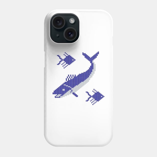 Fish sweater back Phone Case by MurderSheWatched