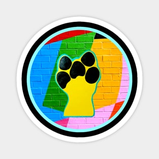 Paw Power Circle Design Magnet