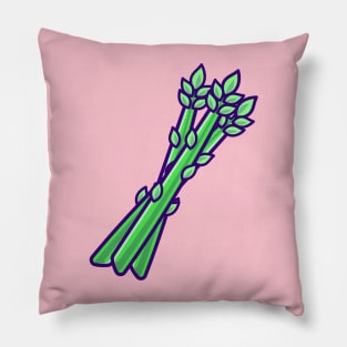 Asparagus Vegetable Cartoon Pillow