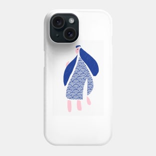 Woodblock Wave Woman Phone Case