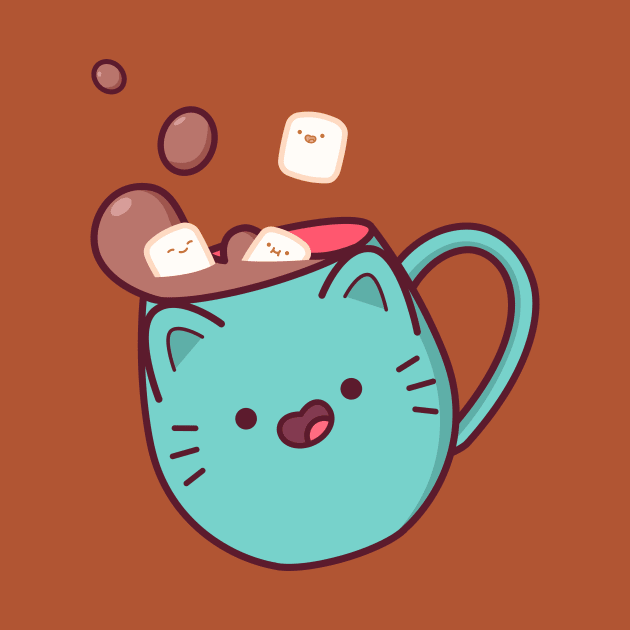 Hot Chocolate Cat by Everything A Cat