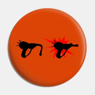 Zombie Pack-a-Punched Ray Gun on Orange Pin